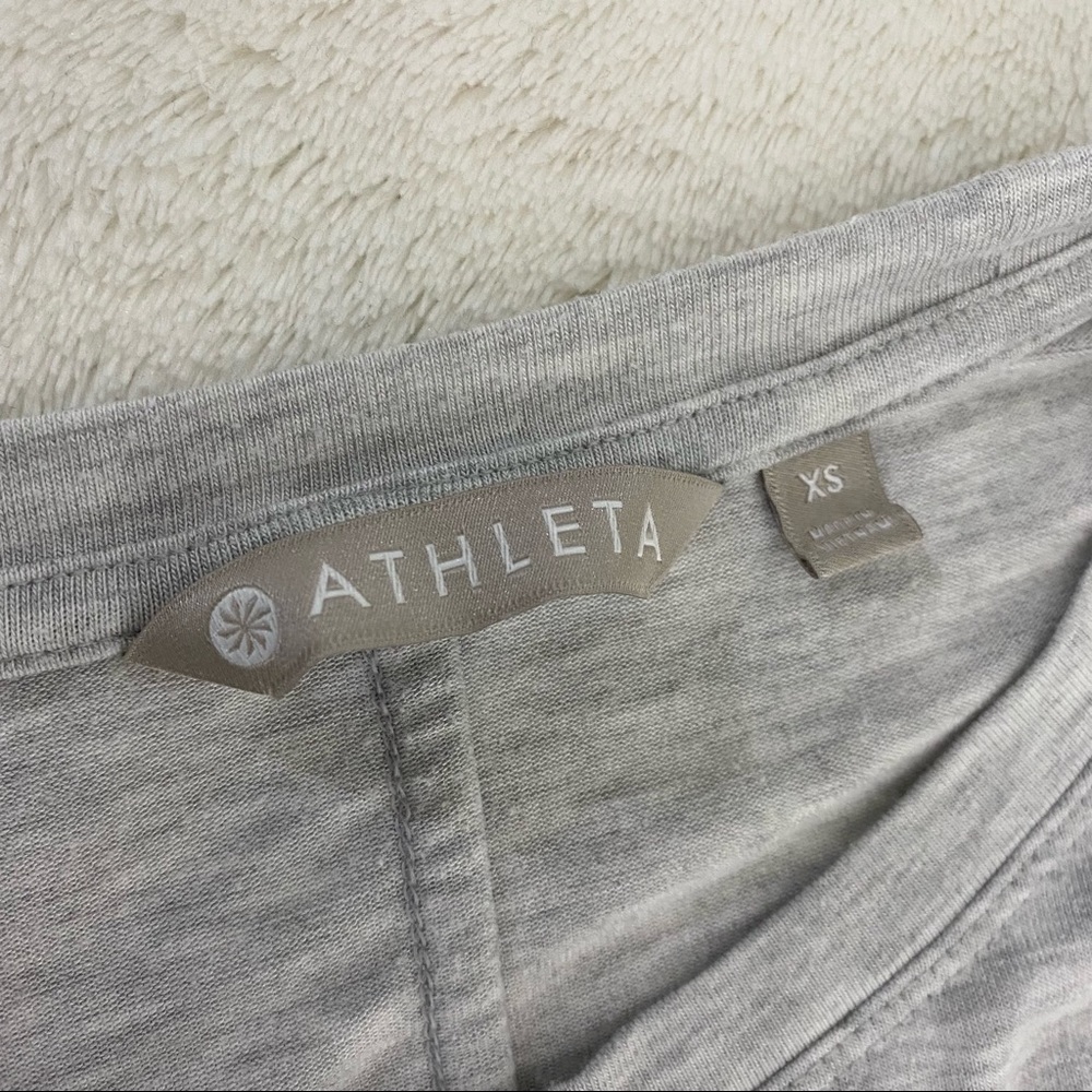 Athleta Light Gray Cloudlight Relaxed Asymmetric … - image 4